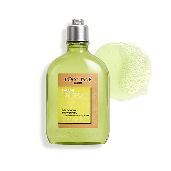 L'occitane Eau De Cedrat Shower Gel 250ml - Jag Couture Beauty