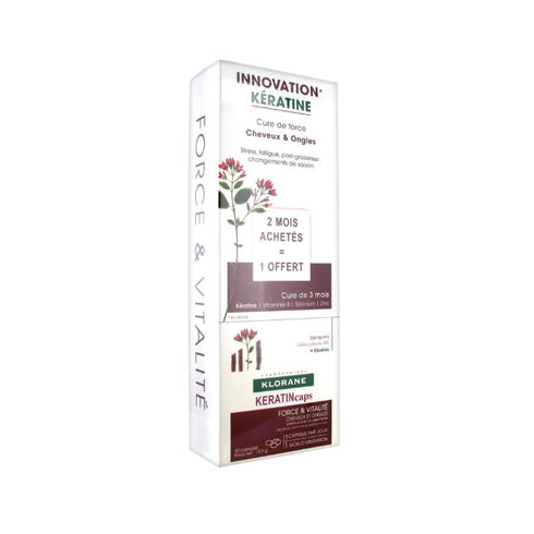 Klorane Keratin Hair Fortification 90 Capsules - Jag Couture Beauty