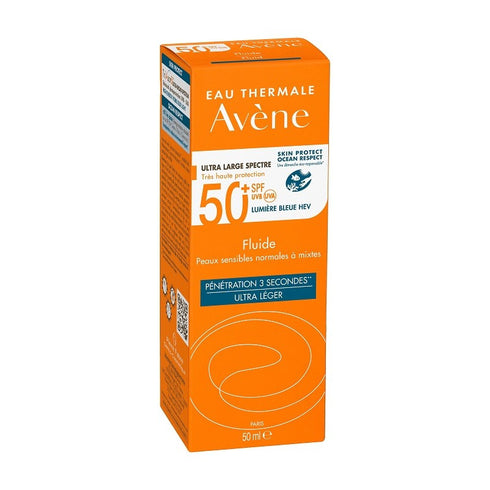 Avene Sunscreen Face Fluid Dry Touch Normal To Combination Skin Spf50+ 50ml - Jag Couture Beauty