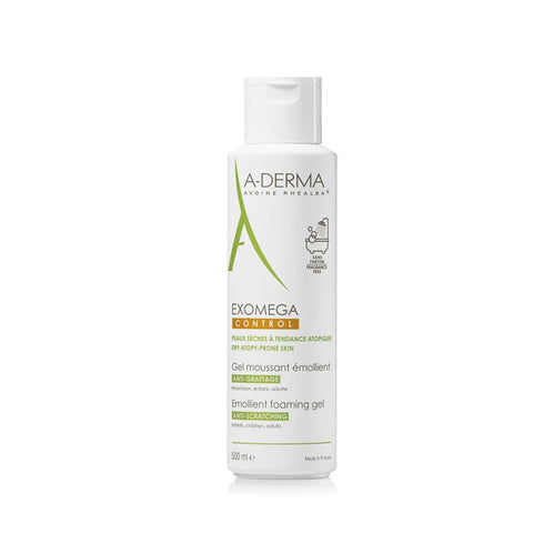 A-Derma Exomega Control Emollient Foaming Gel Anti-Scratching 500ml Jag Couture Beauty