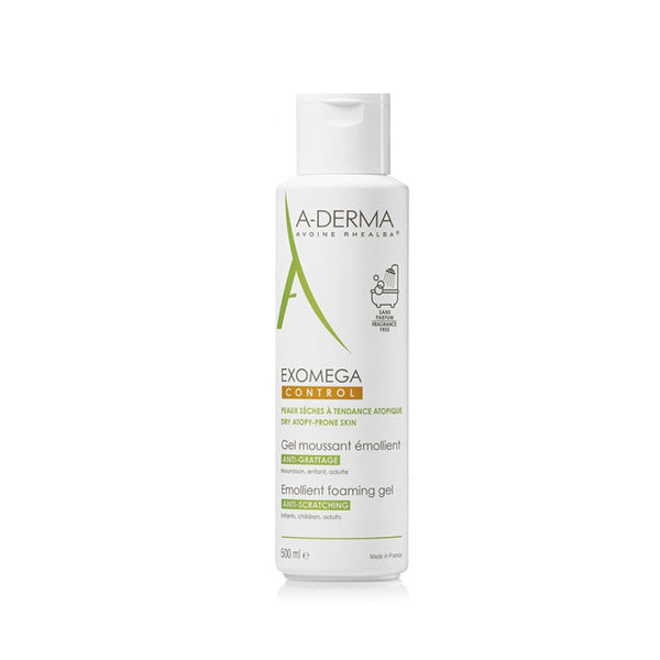 A-Derma Exomega Control Emollient Foaming Gel Anti-Scratching 500ml Jag Couture Beauty