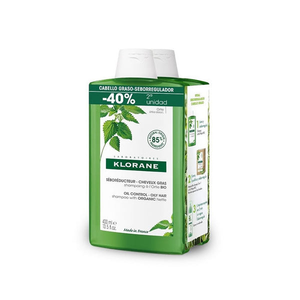 Klorane Duplo Nettle Shampoo 2x400ml Jag Couture Beauty