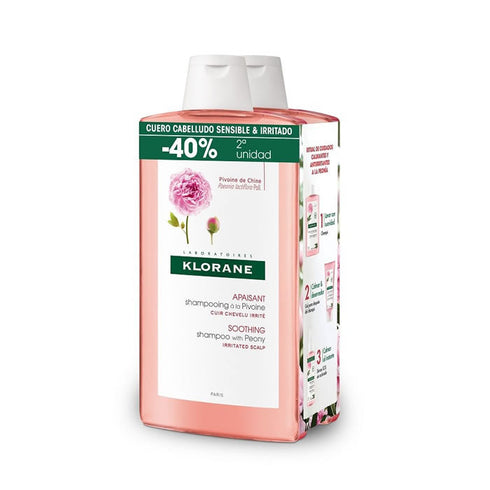 Klorane Duplo Peony Shampoo 2x400ml Jag Couture Beauty