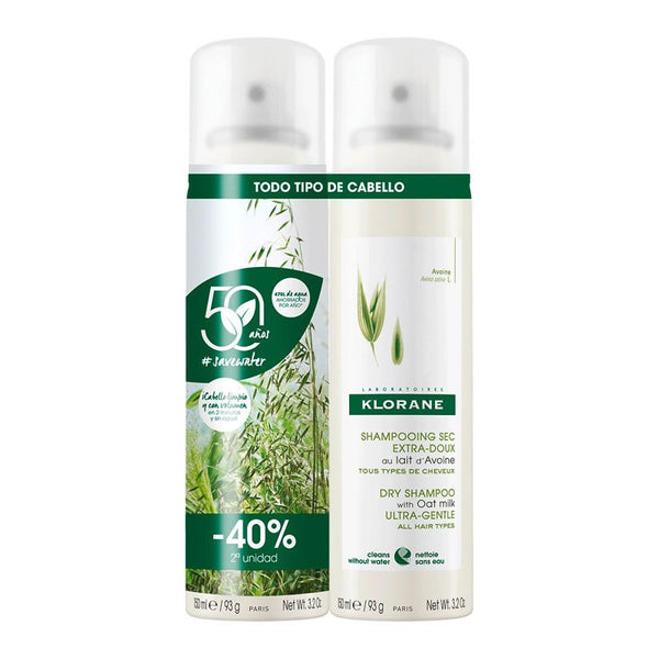 Klorane Dry Shampoo With Oat Milk Duplo 2x150ml - Jag Couture Beauty