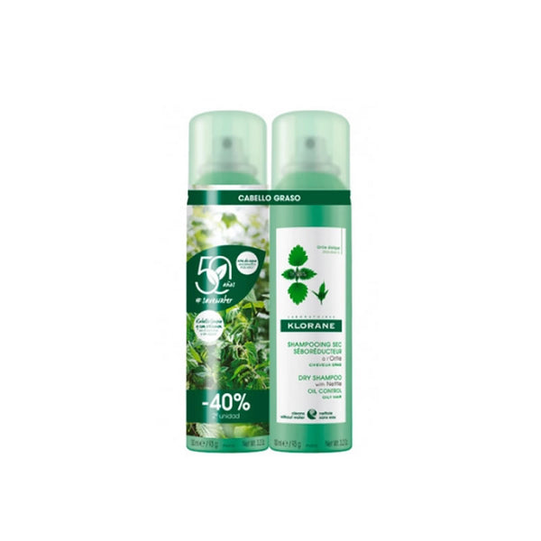 Klorane Purifying Dry Shampoo Nettle 2x150ml - Jag Couture Beauty