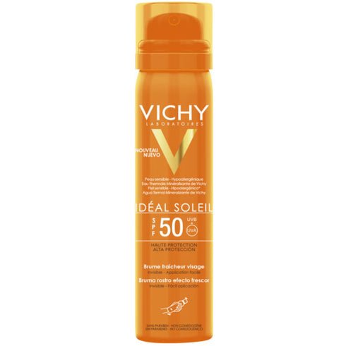 Vichy Idéal Soleil Freshness Face Mist Spf50 75ml - Jag Couture Beauty