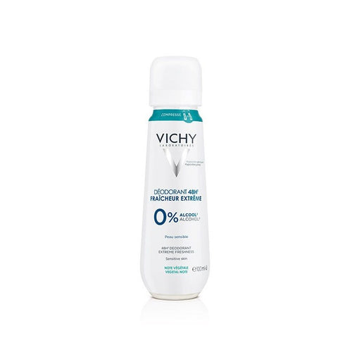 Vichy Deodorant 48H Freshness Extreme 0% Alcohol Sensitive Skin 100ml - Jag Couture Beauty