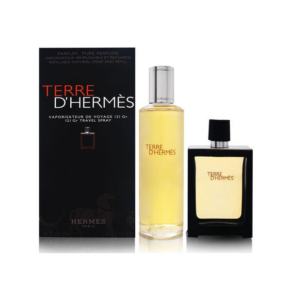 Terre D'hermes Eau de Parfum Spray, nachfüllbar, 30 ml, Set 2 Stück