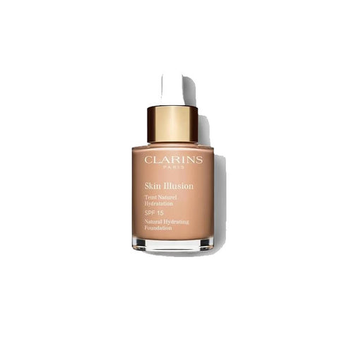Clarins Skin Illusion Natural Hydrating Foundation Spf15 109 Wheat 30ml - Jag Couture Beauty