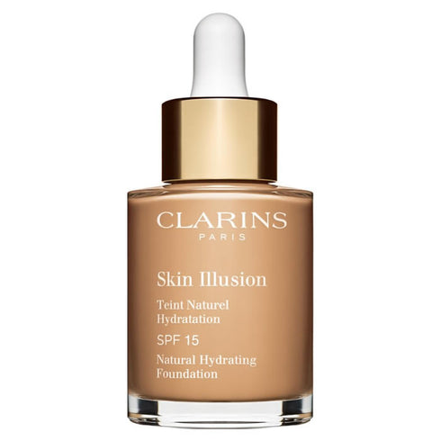 Clarins Skin Illusion Natural Hydrating Foundation Spf15 110 Honey 30ml - Jag Couture Beauty