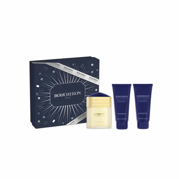 Boucheron Homme Eau De Parfum Spray 100ml Set 3 Pieces - Jag Couture Beauty