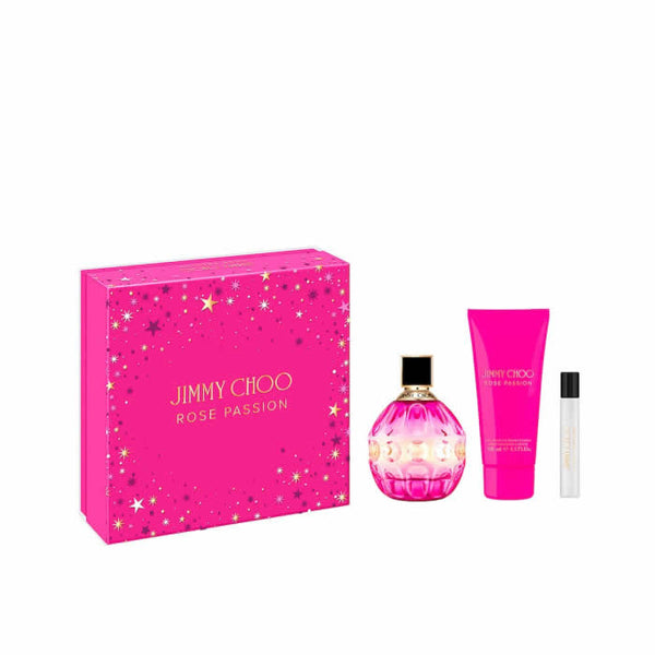 Jimmy Choo Rose Passion Eau De Perfume Spray 100ml Set 3 Pieces Jag Couture Beauty