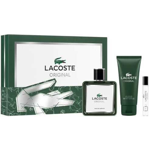 Lacoste Original Eau De Parfum Spray 100ml Set 3 Pieces - Jag Couture Beauty