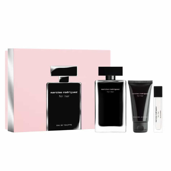 Narciso Rodriguez For Her Eau De Toilette Spray 100ml Set 3 Stück