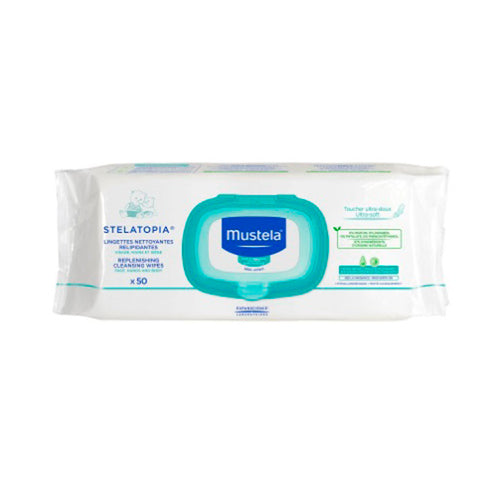 Mustela Stelatopia Replenishing Cleansing Wipes 50U - Jag Couture Beauty