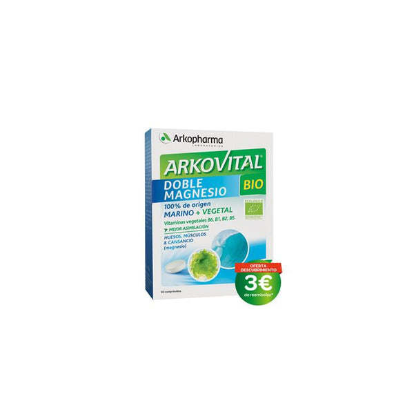 Arkopharma Arkovital Double Magnesium Bio 30 Tablets Jag Couture Beauty