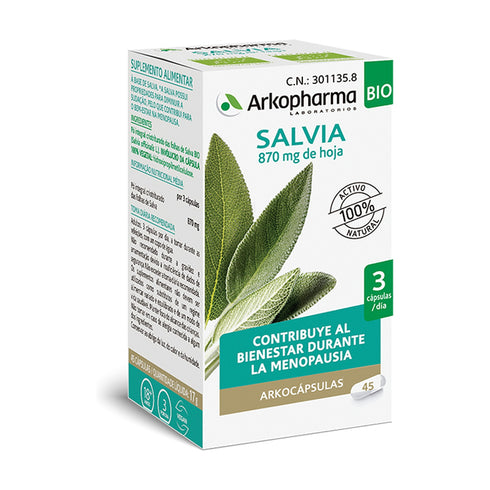 Arkocapsulas Sage 45 Capsules - Jag Couture Beauty