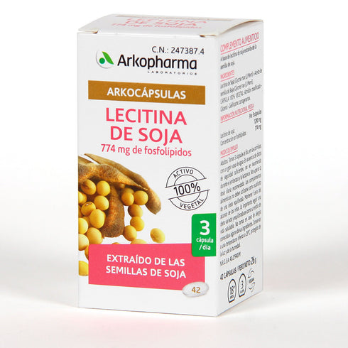 Arkopharma Lecitina Soja Arkocapsulas 42 Capsules - Jag Couture Beauty