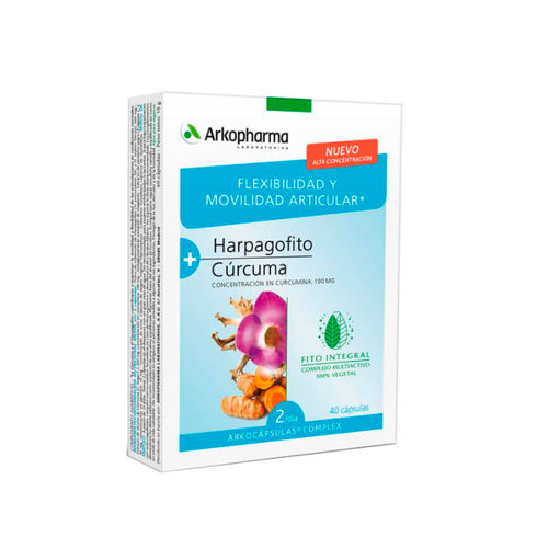 Arkopharma Harpagofito and Turmeric 40 Capsules - Jag Couture Beauty