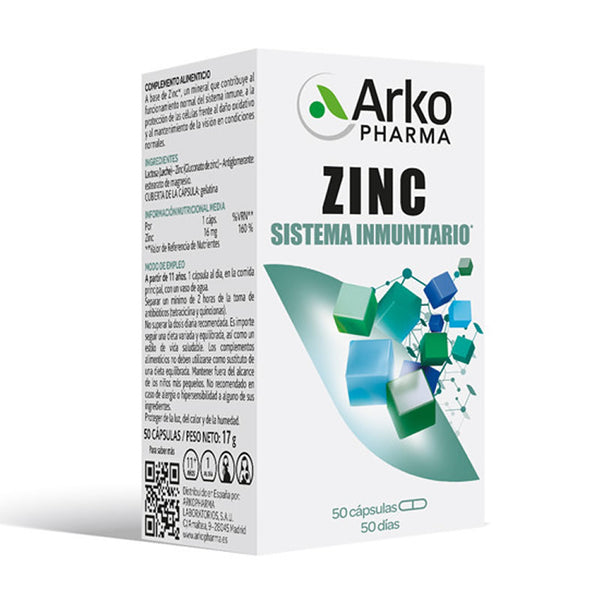 Arkopharma Zinc 50 Capsules - Jag Couture Beauty