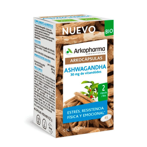 Arkocapsulas Ashwagandha Bio 45 Capsules - Jag Couture Beauty
