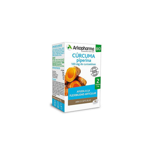 Arkopharma Turmeric Piperine 80 Capsules - Jag Couture Beauty
