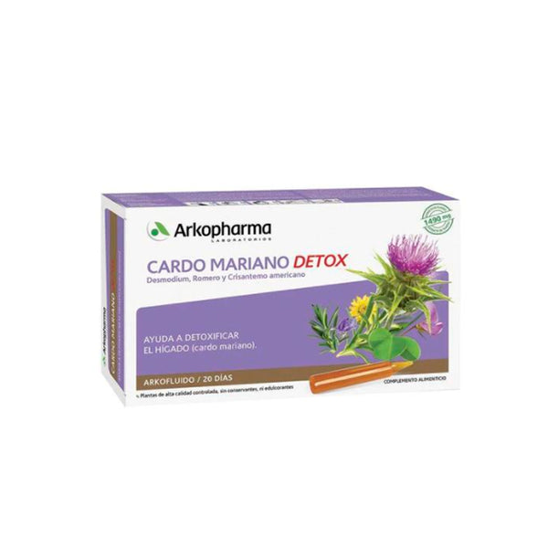 Arkopharma Milk Thistle 20 Ampoules - Jag Couture Beauty