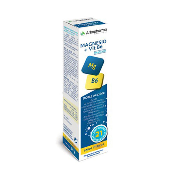 Arkopharma Arkomag Magnesium And Vitamin B6 21 Effervescent Tablets - Jag Couture Beauty