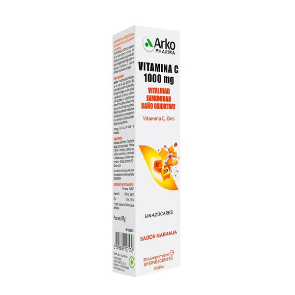Arkopharma Vitamin C 1000 mg 20 Tablets - Jag Couture Beauty