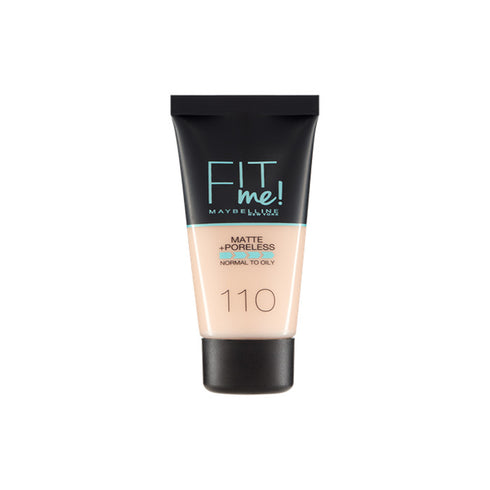 Maybelline Fit Me Matte & Poreless Foundation 110 Porcelain 30ml - Jag Couture Beauty