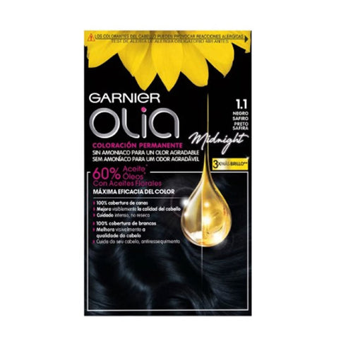 Garnier Olia Permanent Coloring 1.10 Black Sapphire Jag Couture Beauty