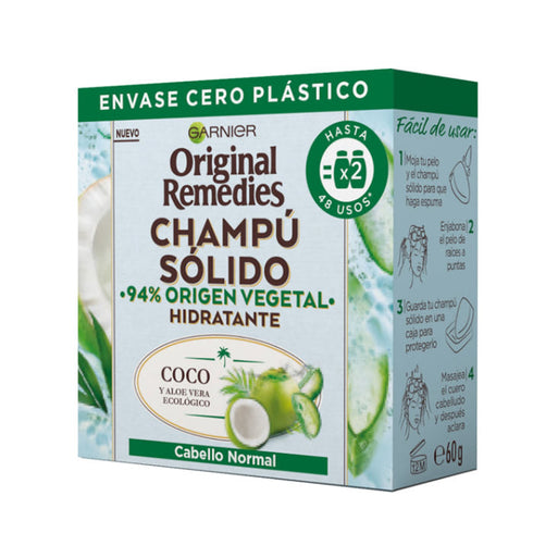 Garnier Original Remedies Champú Sólido Cabello Normal 60g Jag Couture Beauty