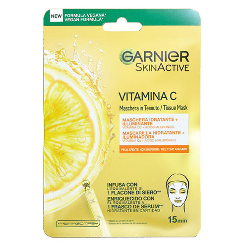 Garnier SkinActive Vitamina C Moisturising and Illuminating Mask 1 Unit Jag Couture Beauty