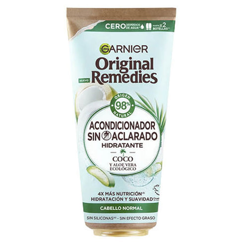 Garnier Original Remedies Coconut And Aloe Vera Leave In Conditioner 200ml - Jag Couture Beauty