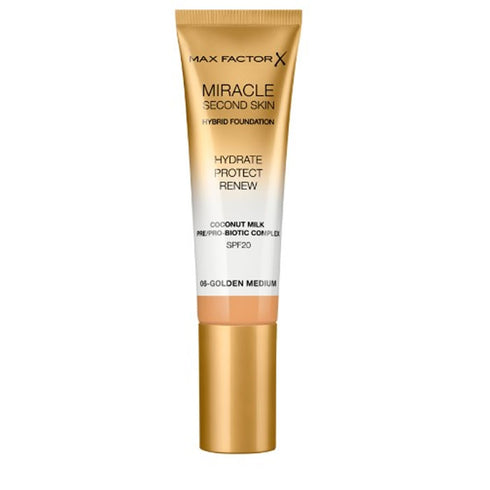 Max Factor Miracle Second Skin Spf20 6 Golden Medium 30 ml - Jag Couture Beauty