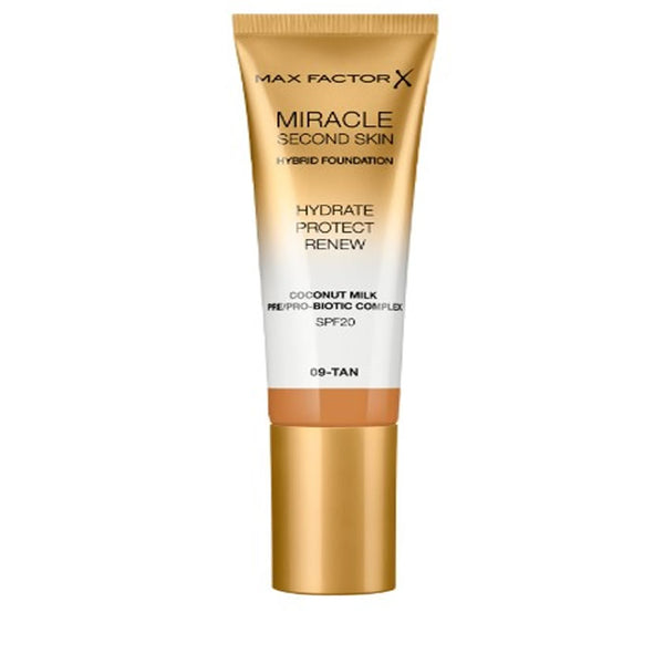Max Factor Miracle Second Skin Spf20 9 Tan 30 ml - Jag Couture Beauty
