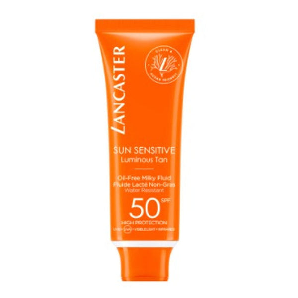 Lancaster Sun Sensitive Luminous Tan Oil-Free Milky Fluid Spf50 50ml Jag Couture Beauty