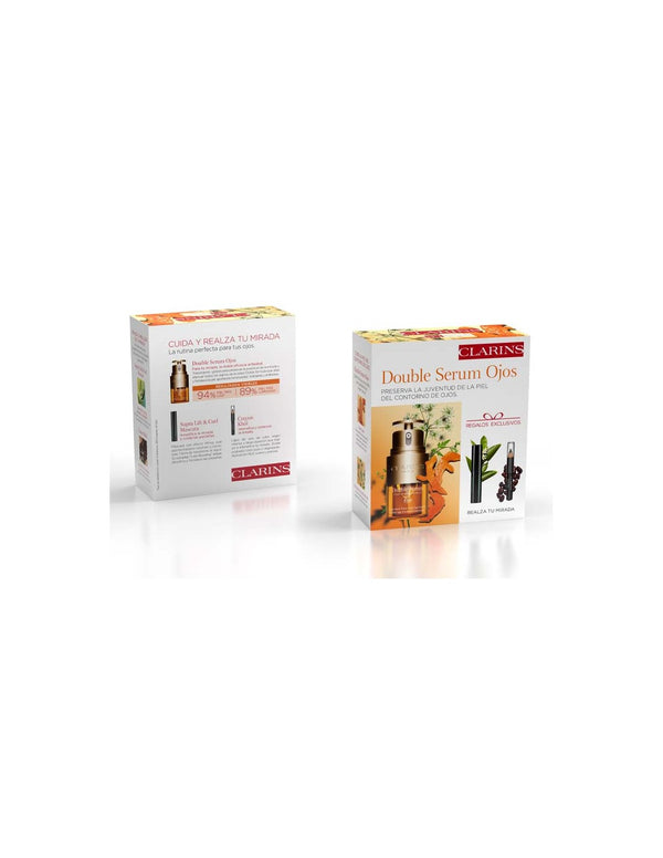 Set Clarins Doble Serum Ojos 20ml Aceite Desm Tp 50ml Mask Wonder Perf 4d Negra 3 Ml@ - Jag Couture Beauty
