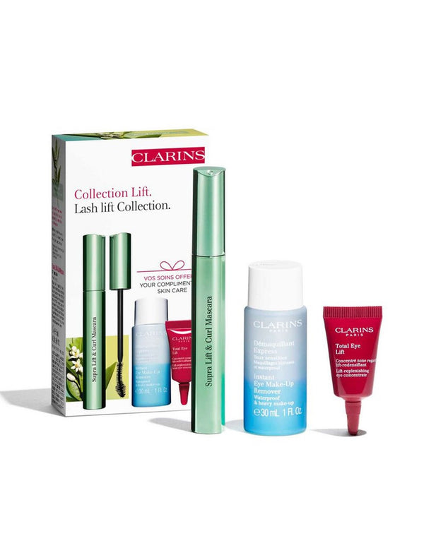 Set Clarins Masc Supra Lift y Curl Huile 50ml Total Eye 3ml - Jag Couture Beauty