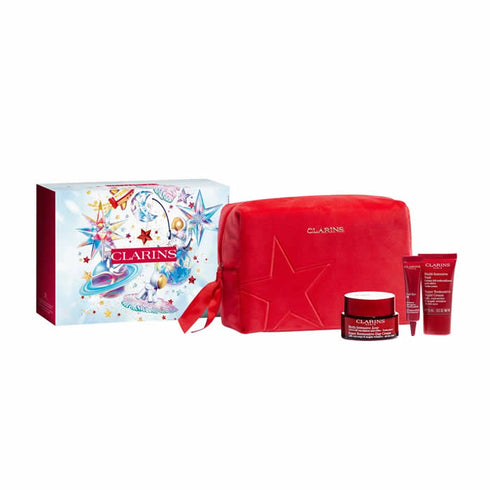 Clarins Super Restorative Day Cream 50ml Set 4 Pieces - Jag Couture Beauty