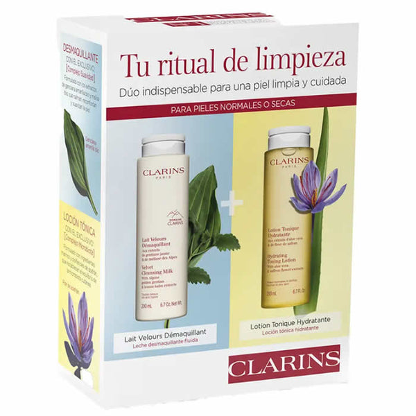 Clarins Velvet Cleansing Milk 200ml Set 2 Pieces - Jag Couture Beauty