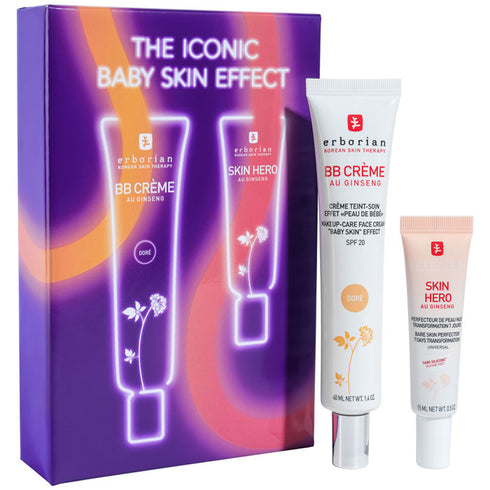 Erborian El Icónico Set Doré Efecto Piel de Bebé 2 Piezas - Jag Couture Beauty
