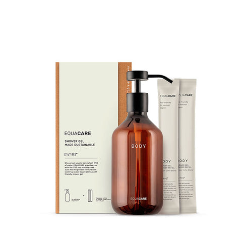 Equa Care Shower Gel Starter Set With 2 Refills - Jag Couture Beauty