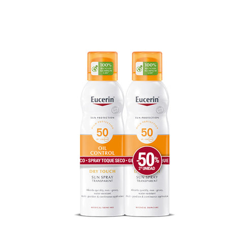 Eucerin Sun Spray Oil Control Dry Touch Fp50 2x200ml Jag Couture Beauty