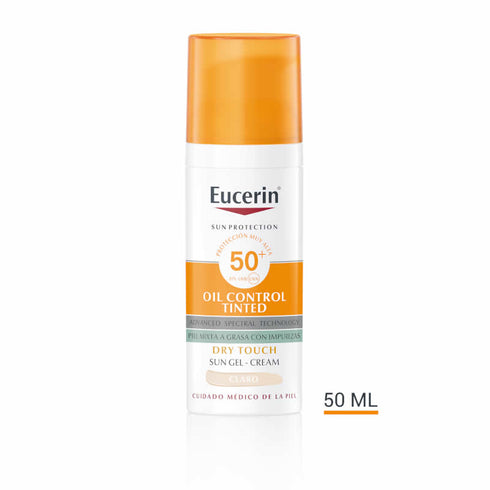 Eucerin Oil Control Dry Touch Gel Crema SPF50+ Tinted Light 50ml - Jag Couture Beauty