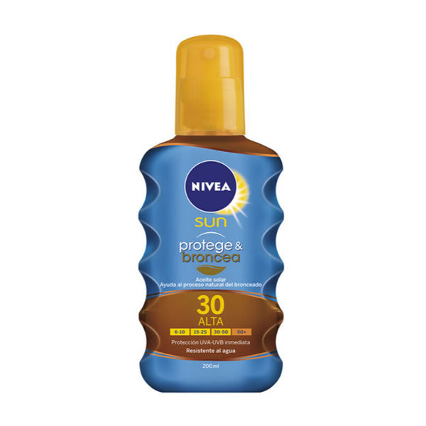 Nivea Sun Protect und Bronze Tan aktivierendes Schutzöl Spf30 200ml