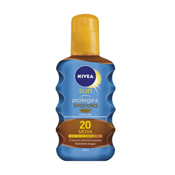 Nivea Sun Protect und Bronze Tan aktivierendes Schutzöl Spf20 200ml