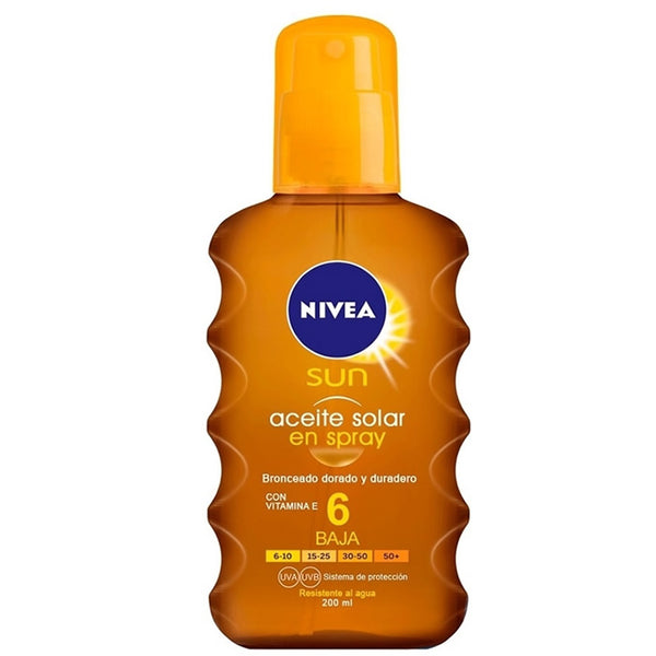 Nivea Sun Oil Spray Spf 6 200ml - Jag Couture Beauty