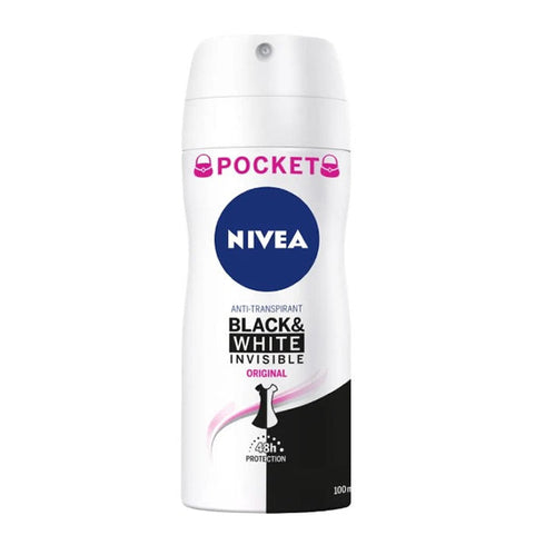 Nivea Black & White Invisible Original Deodorant Spray 100ml Jag Couture Beauty