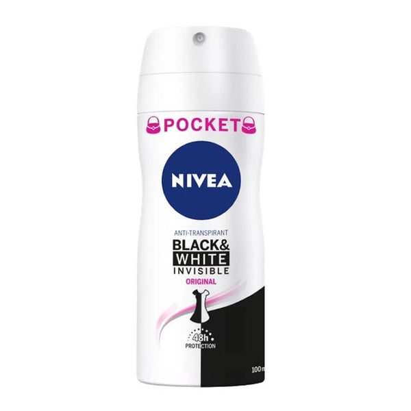 Nivea Black & White Invisible Original Deodorant Spray 100ml Jag Couture Beauty